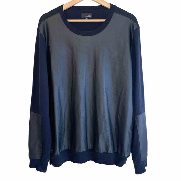 Stories by Kelly Osbourne Vegan Leather Sweatshirt - Picture 1 of 7
